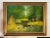 Green Vintage Impressionist Landscape Painting Framed & Signed For Sale - Image 8 of 8