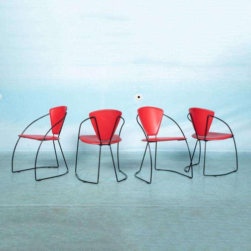 Italian Chairs by Arrben Linda, 1980s, Set of 4 For Sale - Image 18 of 18