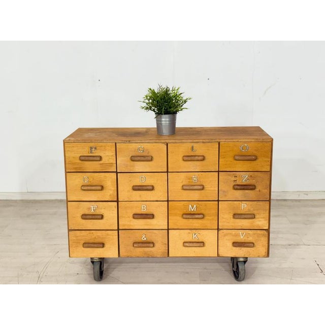 Vintage Apothecary Cabinet with 16 Compartments For Sale - Image 10 of 10