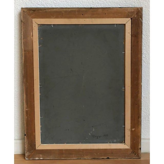 Janebé Weber, Nature morte aux lys, 1937, Oil on Wood, Framed For Sale - Image 9 of 10