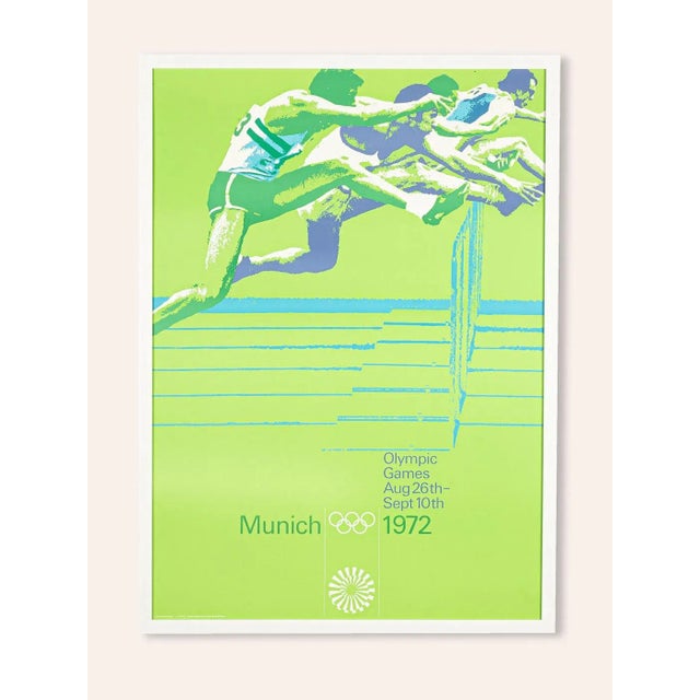 Hurdle Race Poster by Otl Aicher, 1970s For Sale - Image 10 of 10