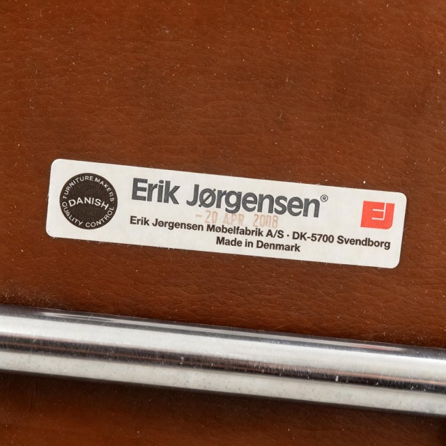Hans J Wegner Ox Chair and an Ottoman for Erik Jørgensen Denmark For Sale - Image 13 of 14