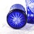 Glass Pair of Two Blue Cut to Clear Vases For Sale - Image 7 of 7