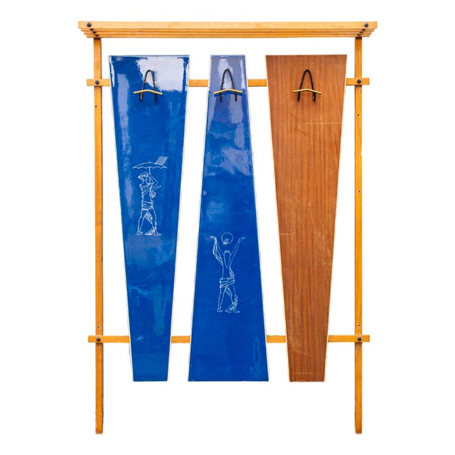 Clothes Hanger in Formica and Iron by Gio Ponti, 1950s For Sale