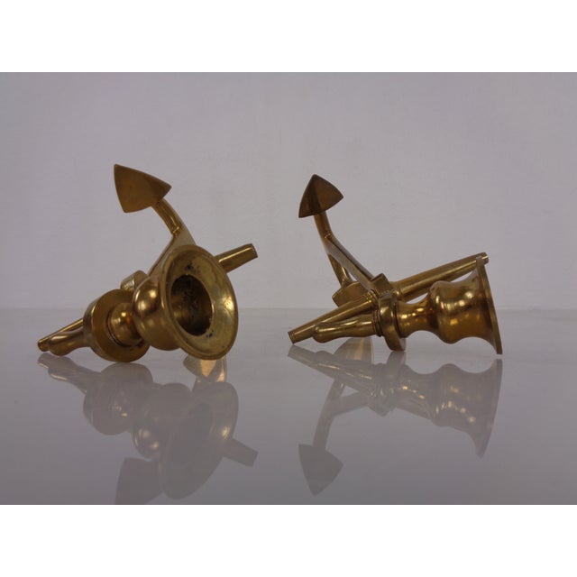 Maritime Anchor Candlesticks in Brass, Germany, 1960s, Set of 2 For Sale - Image 10 of 18