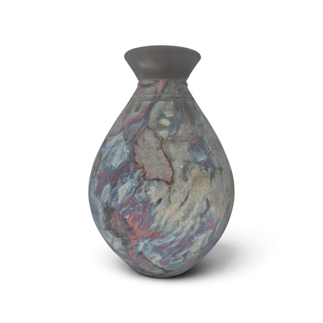 1990s 1998 Robert Graydon Signed American Studio Pottery Vase 11.5" For Sale - Image 5 of 16