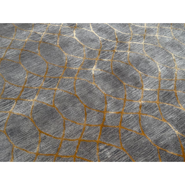 Design Plus Gallery presents the 7ft 7in × 9ft 8in Greenwich Area Rug from Bashian. This contemporary design displays an...