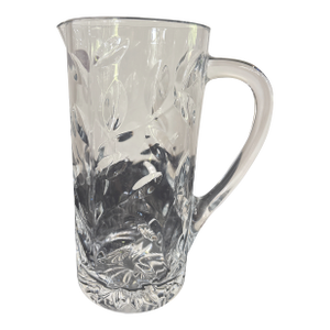 1960s Cristalleria Italiana Crystal Glass Pitcher