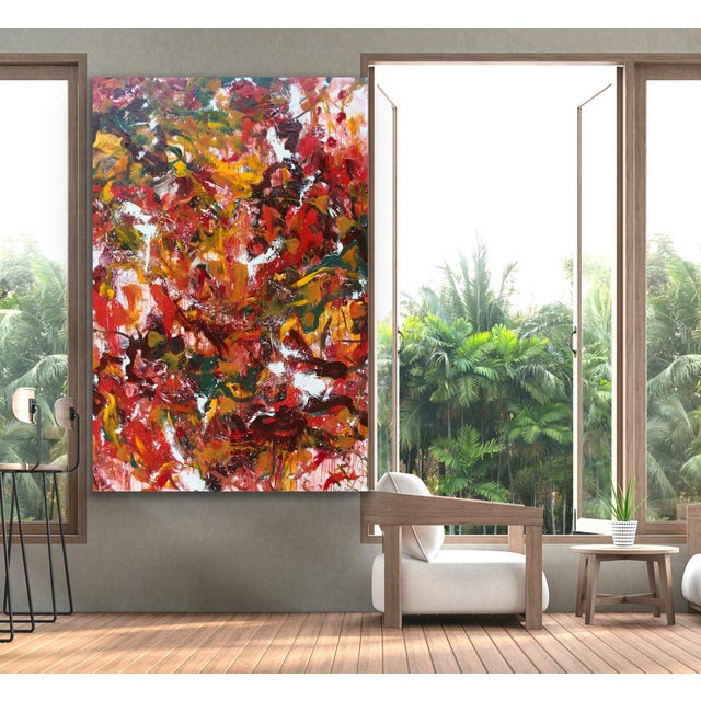 One September Day Large Abstract Painting by Lisa Finlayson For Sale - Image 13 of 14