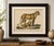 Lioness and Cub, Brodtmann Hand-Colored Natural History Lithograph, 1816 This striking original hand-colored lithograph...