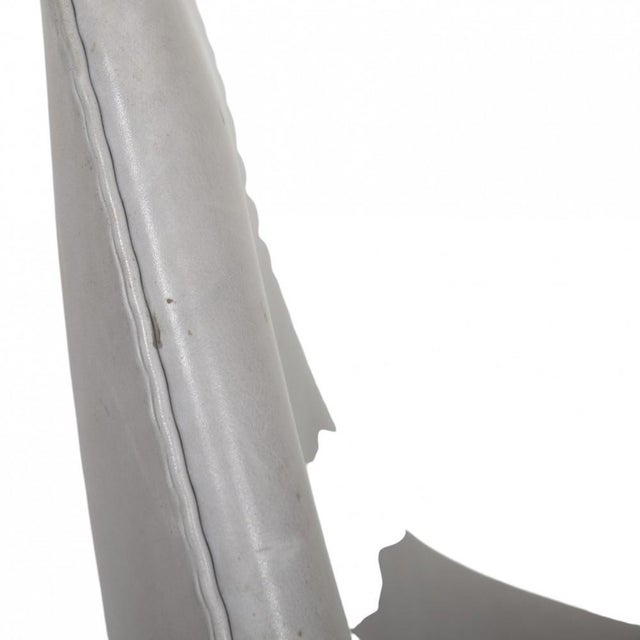 Vintage Drop Chair in Grey Grace Leather by Arne Jacobsen, 2015 For Sale - Image 10 of 18