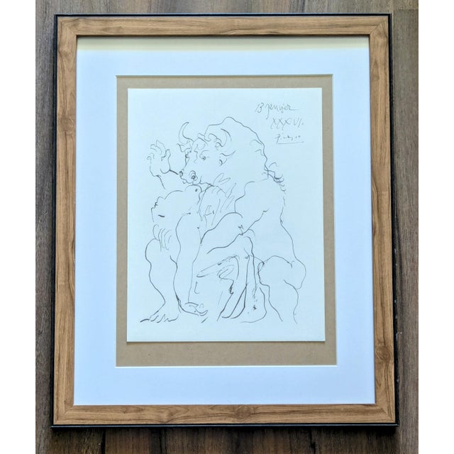 Pablo Picasso, Woman and Bull, 1973, Lithograph For Sale - Image 6 of 6