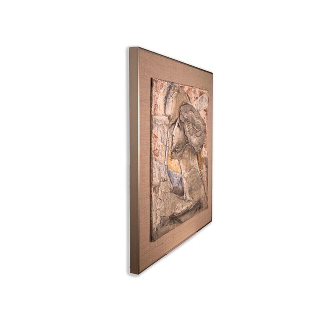 1960s Ljubo Biro #17 Bas-Relief (Horses) Signed Acrylic Painting on Masonite 1960s For Sale - Image 5 of 10