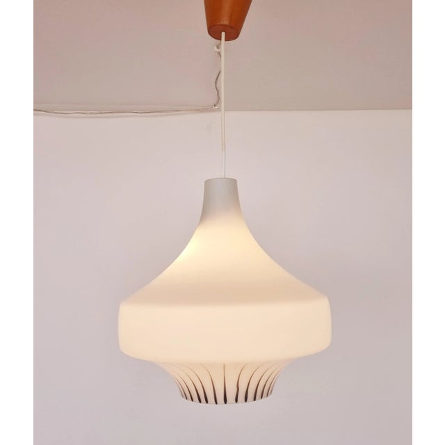 Mid-Century Milk Glass Pendant, 1962 For Sale - Image 6 of 12