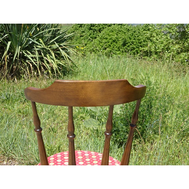 Wood and Fabric Chairs, Set of 2 For Sale - Image 18 of 18