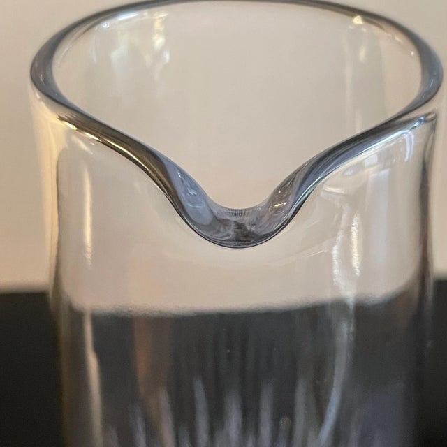 Glass Vintage Lead Crystal Thames Martini Pitcher and Stirrer by Atlantis For Sale - Image 7 of 13