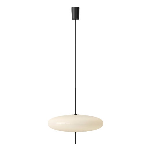 Model 2065 Lamp with White Diffuser and Black Hardware by Gino Sarfatti for Astep For Sale