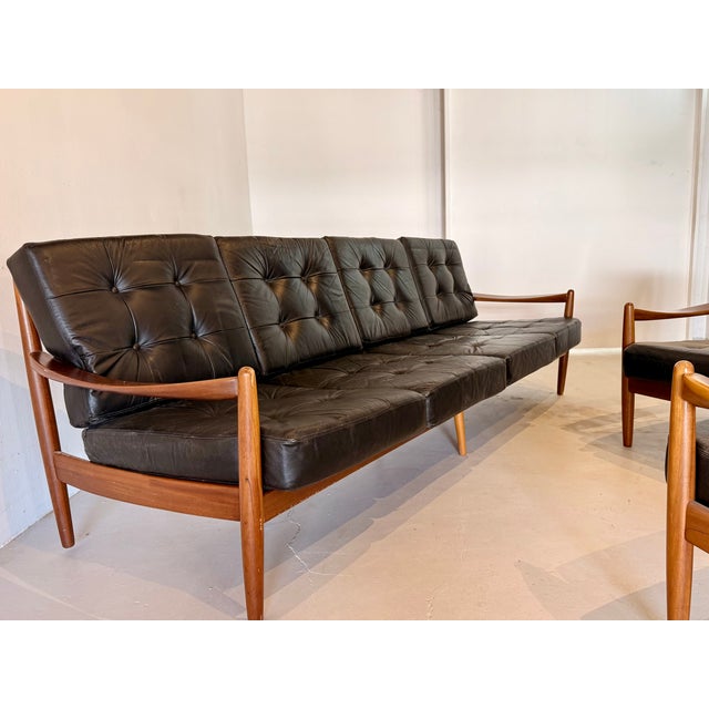 Vintage Danish Living Room Set, 1970s, Set of 3 For Sale - Image 4 of 13