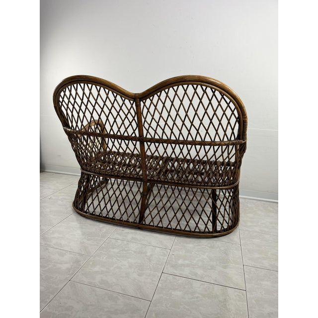 Mid-Century Bamboo Sofa, 1960s For Sale - Image 4 of 10