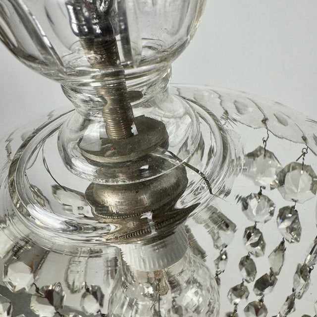 1930s Small Crystal Balloon Pendant Light, Italy, 1930s For Sale - Image 5 of 8