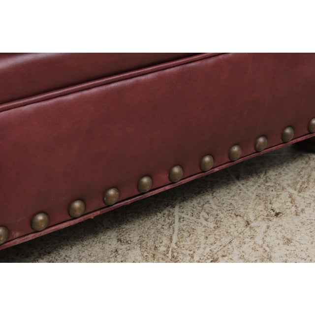 Restoration Hardware Ralph Lauren Tufted Leather Lounge Chair For Sale - Image 12 of 16
