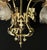 Antique Art Nouveau Chandelier in Brass and Bronze, 1890s For Sale - Image 5 of 13