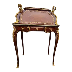 New French Louis XV Style Gilt Bronze Writing Secretary Desk/ Table for Home and Office.
