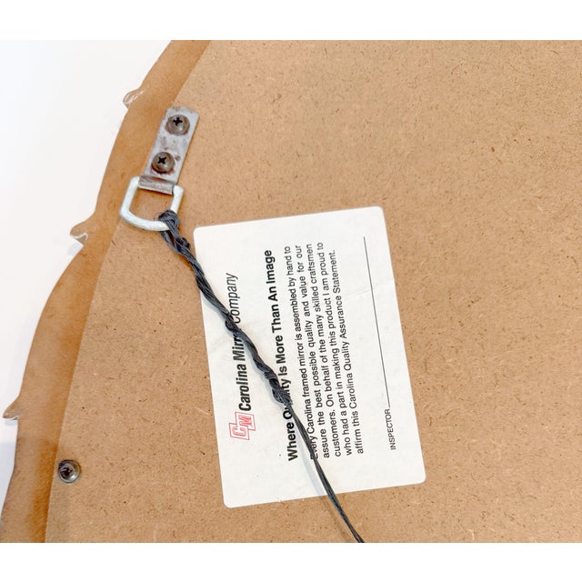 1960s Vintage Serge Roche Style Regency Palm Leaf Mirror by Carolina Mirror Co For Sale - Image 5 of 8