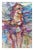 Wonderful abstracted nude, a watercolor painting by California artist Virginia Hughins (Virginia Brubaker DeWolf),...