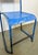 Set of Industrial Blue Iron Chairs, 1950s For Sale - Image 18 of 18
