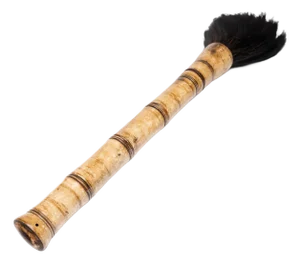 Chinese Bone Calligraphy Brush, C. 1900