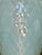 1950s Large Murano Opalescent Blue Gold Inclusions Table Lamps - a Pair For Sale - Image 14 of 18