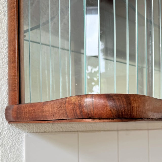 Wood Milena Corrugated Hanging Display Cabinet, 1950s For Sale - Image 7 of 15