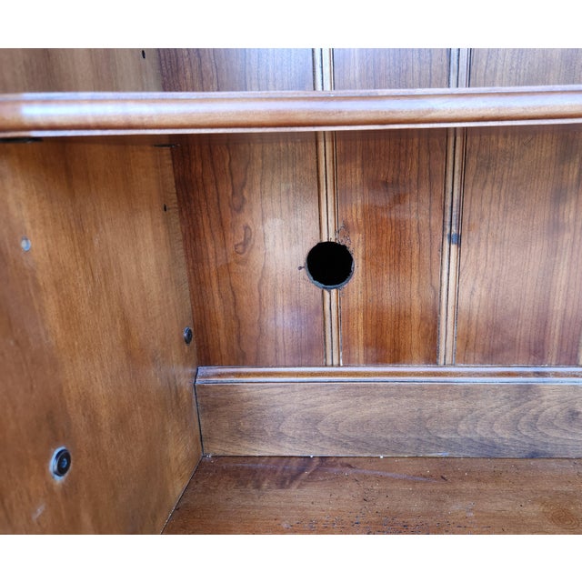Brown Henredon Avignon Cherry Bookcase and Cabinet Wall Unit For Sale - Image 8 of 9