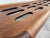 Adrian Pearsall Mid Century Modern Slotted Coffee Table With Surfboard Glass Top | in Harvey Probber Style For Sale - Image 4 of 12