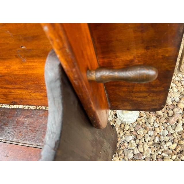 Antique Early American Country Primitive Pine Tilt Top Tavern Dining Table For Sale - Image 9 of 11