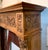 Wood Renaissance Revival Style Carved Oak Mantel With Eagles, Rams Heads, Mermaids, Cherubim and "Green Men" For Sale - Image 7 of 9