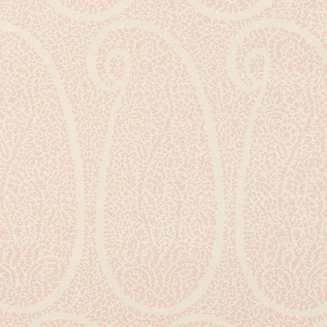 Not Yet Made - Made To Order Sample - Schumacher Ambala Paisley Sisal Wallpaper in Blush For Sale - Image 5 of 5