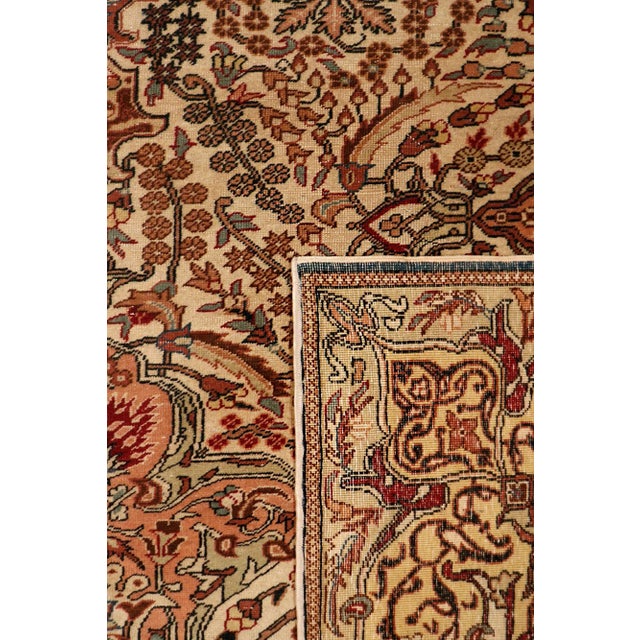 Antique Kysery Ivory/Multi Rectangular, 7' 8" X 11' 4" For Sale - Image 4 of 7