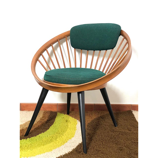 The circle chair represents one of yngve ekstrom's most original designs, a testament to the quality of 1950s nordic...