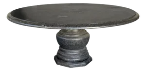 Custom Belgian Belgian Bluestone Round Dining/Center Table With Baluster Base