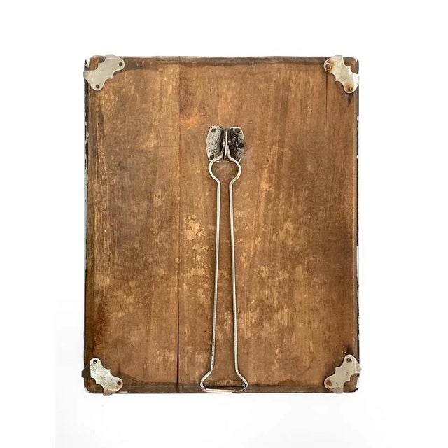 Gold Early 20th Century French Art Nouveau Table and Wall Mirror, 1910s For Sale - Image 8 of 10