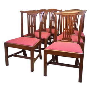Chippendale Mahogany Dining Chairs, 1760, Set of 6 For Sale