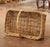 Tan Early 20th Century French Wicker Market Basket With Twisted Handle For Sale - Image 8 of 9