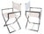 Mid 20th Century Hollywood Regency Chrome and Vinyl Directors Chairs In For Sale - Image 11 of 18