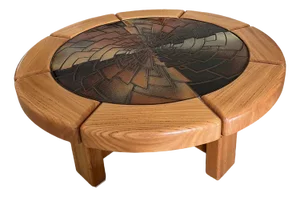 Elm Coffee Table by Francois Sénac