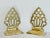 1960s Hollywood Regency Reticulated Solid Brass Pineapple/Artichoke Bookends- a Pair For Sale - Image 4 of 10