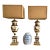 Vintage Ceramic Greek Inspired Lamp Pair With Shades - a Pair For Sale