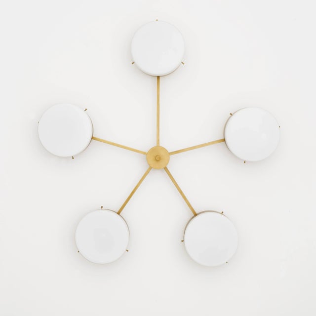 Metal Lighting / Design for Macha Celeste Ethereal Chandelier For Sale - Image 7 of 12