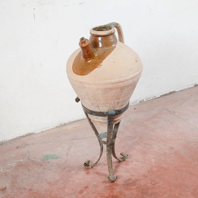 Terracotta Amphora with Base, Set of 2 For Sale - Image 14 of 17
